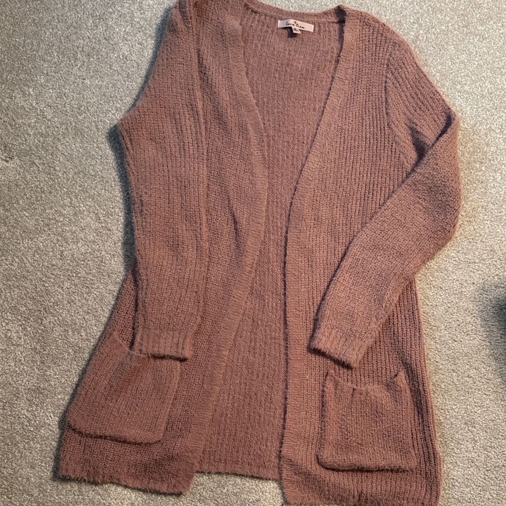 Love Tree Warm Cardigan with pockets